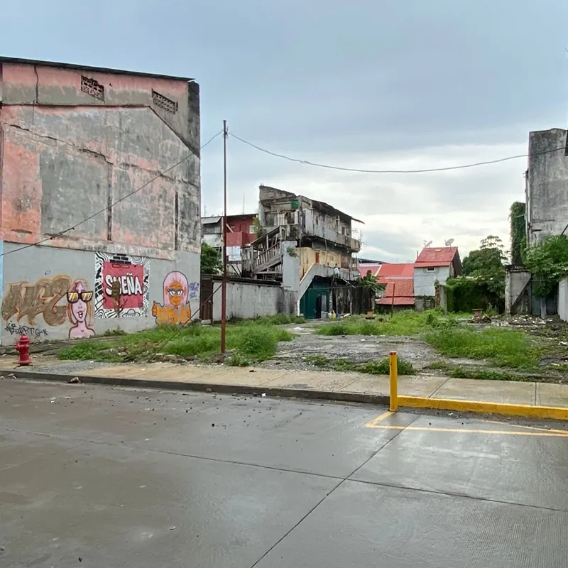 Frente del terreno publicado para La Amistad